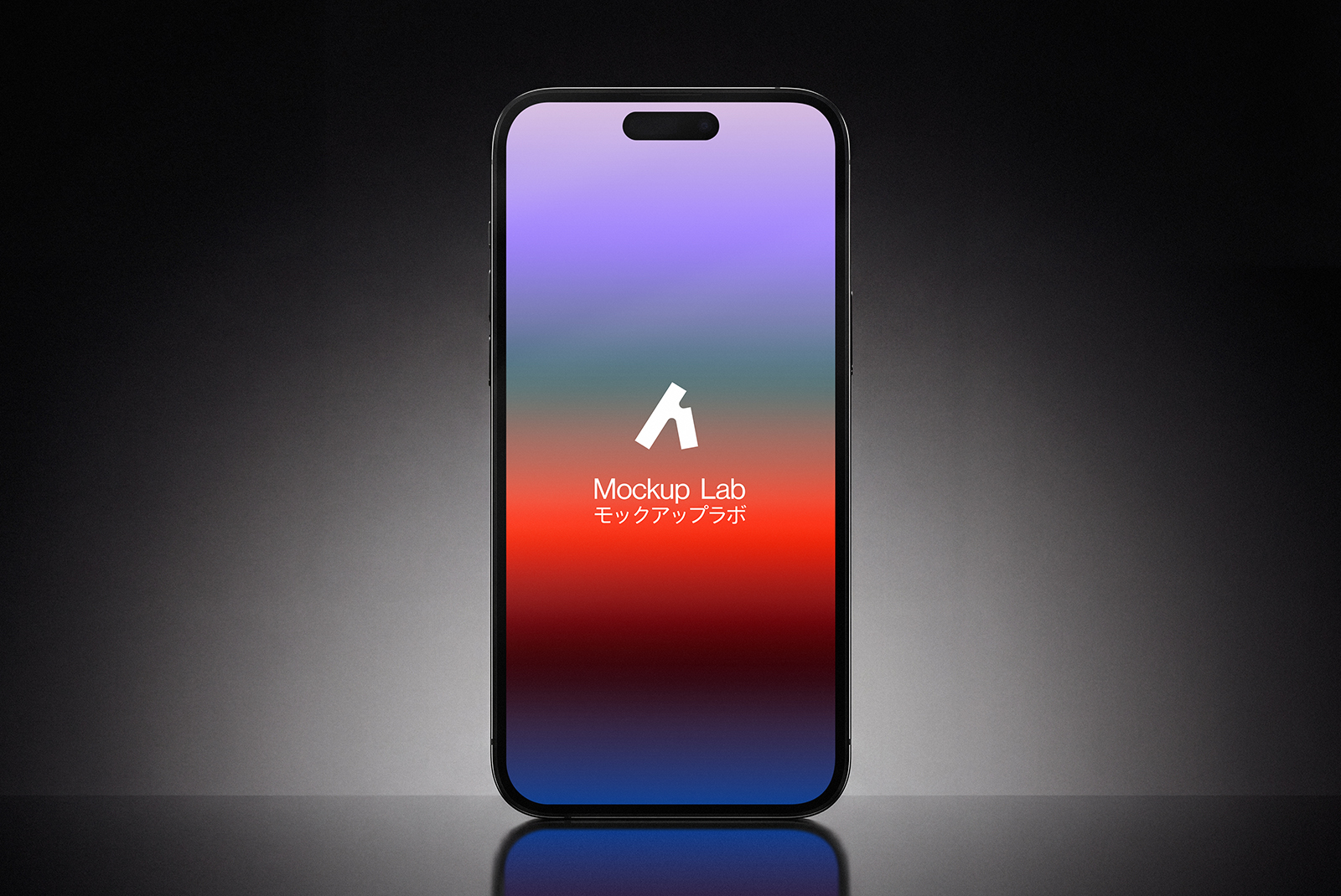 Front view of the iPhone 22ML mockup displaying a clean app interface.